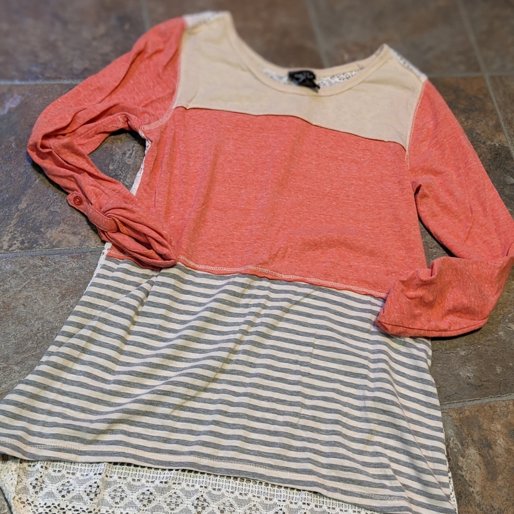 Bundle 3 for $15: Beautifully detailed tunic top